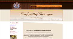 Desktop Screenshot of landgasthof-reisinger.de