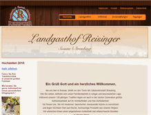 Tablet Screenshot of landgasthof-reisinger.de